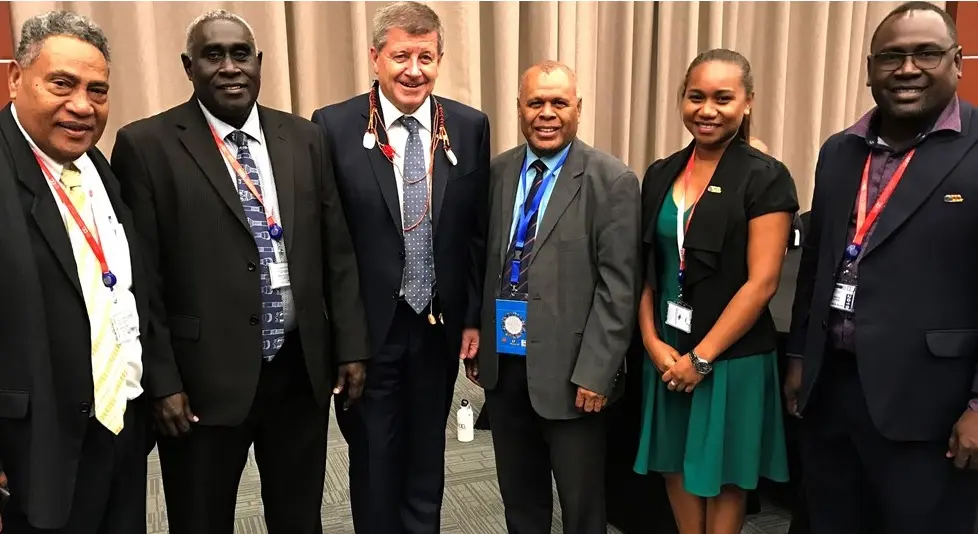 Solomon Islands’ delegation to the Pacific tripartite forum in PNG last week.