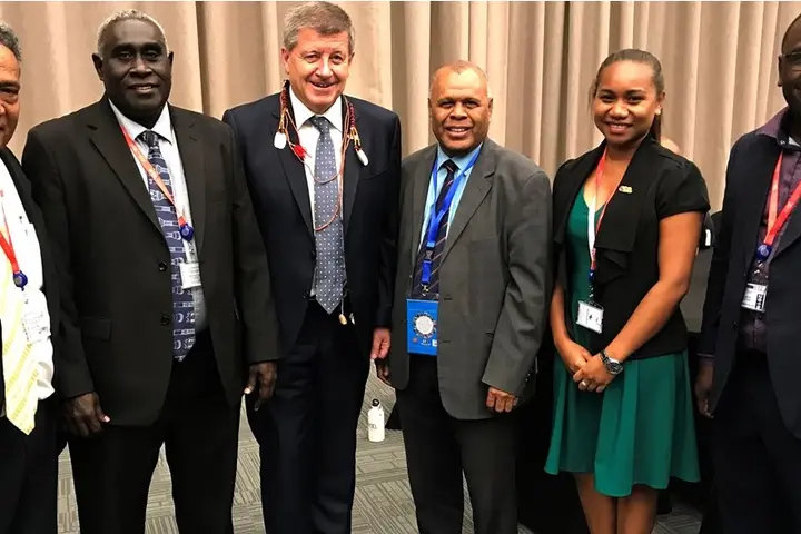 Solomon Islands’ delegation to the Pacific tripartite forum in PNG last week.