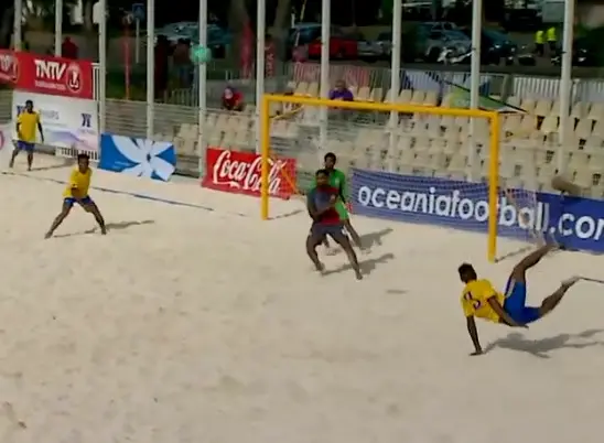 Solomon Islands Defeats New Caledonia in Beach Soccer Opener
