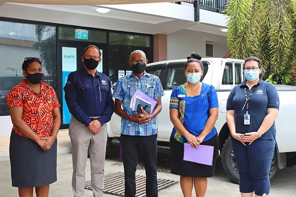 The handover was made by Counsellor for Human Development at the Australian High Commission in Solomon Islands, Mika Kontiainen to the SIAVRTC Director, Billy Mae, and witnessed by a member of the SIAVRTC Board and Education Secretary for Catholic Education, Modesta Hasiau.
