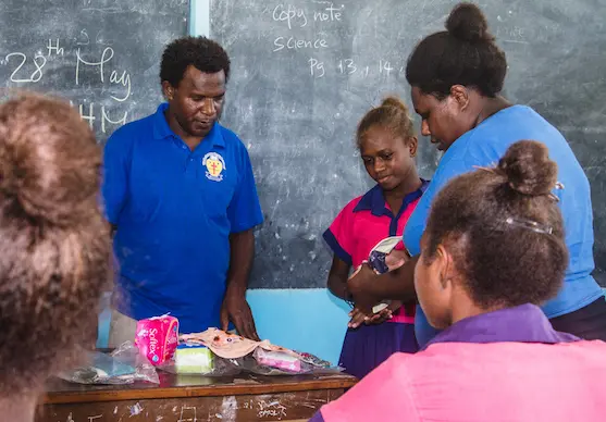 “I also want my school to become a role model for other schools in how we support our girls and MHM”, Mr. Matia said.