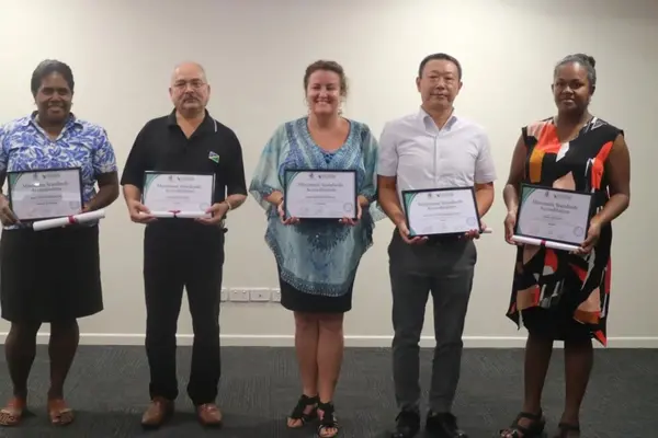 Representatives of SINPF Hibiscus Apartments, the Heritage Park Hotel, the Solomon Kitano Mendana Hotel, the Coral Sea Resort & Casino in Honiara and the Papatura Island Retreat in Santa Isabel.