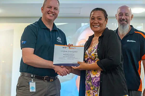As a direct result of this year’s industry training led by Australia’s Solomon Islands Infrastructure Program, more women, more graduates and more people with disabilities are being employed in construction, and more local companies are winning work.