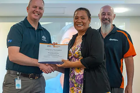 As a direct result of this year’s industry training led by Australia’s Solomon Islands Infrastructure Program, more women, more graduates and more people with disabilities are being employed in construction, and more local companies are winning work.