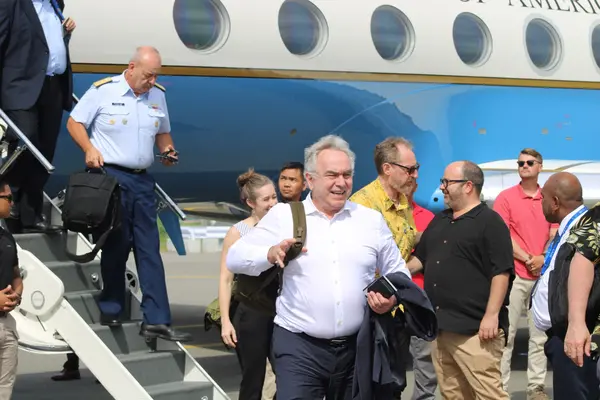 Mr. Kurt Campbell, Deputy Assistant to the President and Coordinator for the Indo-Pacific National Security Council, on arrival in Honiara yesterday.