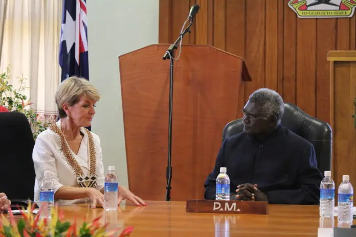 Prime Minister Sogavare has described bilateral discussions with the Australian Foreign Minister, Hon Julie Bishop and her delegation in Honiara yesterday as ‘very fruitful.’