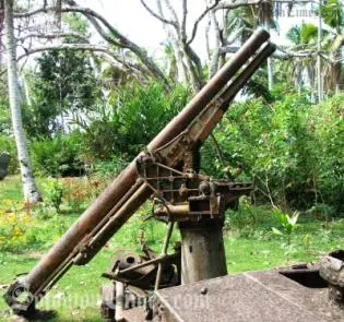 World War 2 relics on Guadalcanal, a significant period in the region's military history.