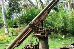 World War 2 relics on Guadalcanal, a significant period in the region's military history.