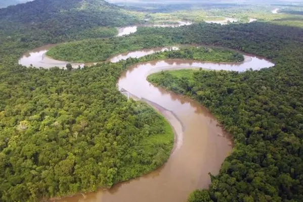 Frieda River heading north to join the Sepik River.