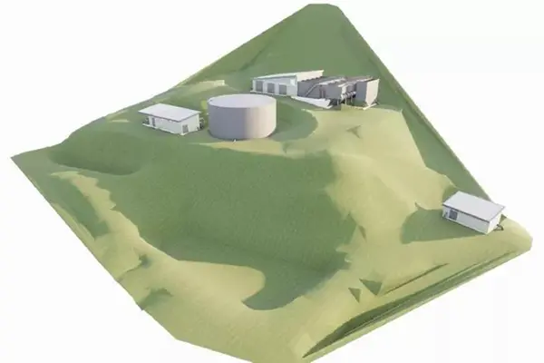 Artists impression of the new Kongulai water treatment plant.