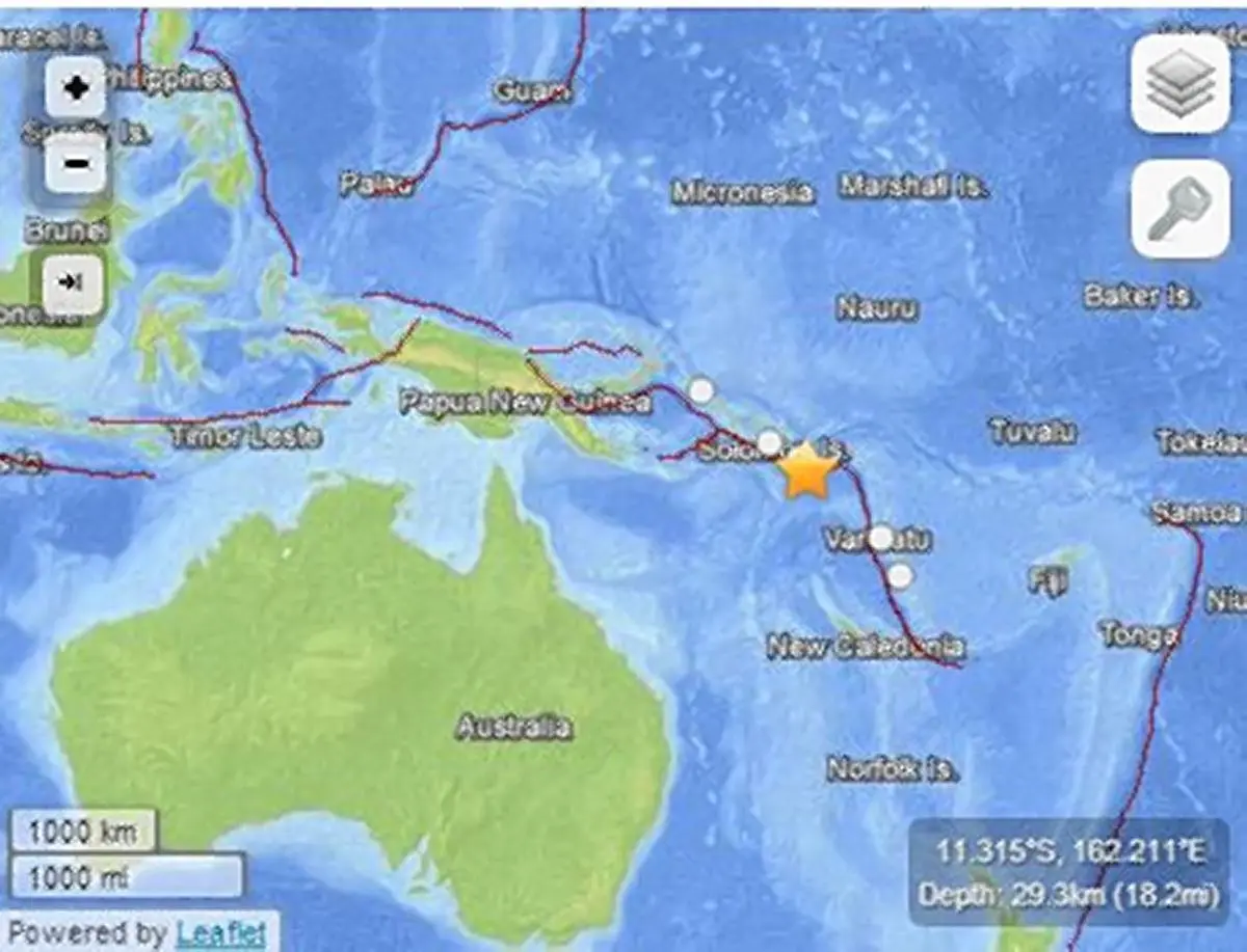 The Solomon Islands lies on the "Ring of Fire" — an arc of earthquake and volcanic activity that stretches around the Pacific Rim.