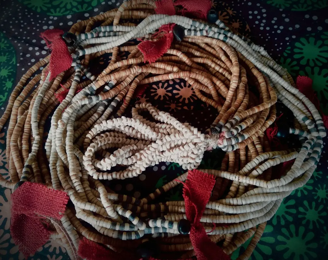 He said these six traditional monies were used on different occasions. He said the traditional shell monies were very valuable.