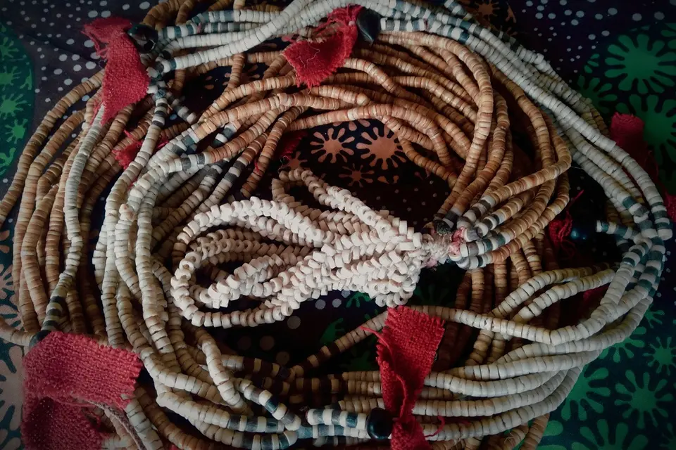 He said these six traditional monies were used on different occasions. He said the traditional shell monies were very valuable.