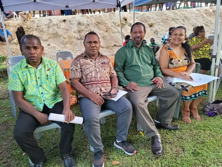 Minister Giro (second from right) and his senior officials were in Noro over the weekend to support and commemorate World Tuna Day in the Tuna Capital.