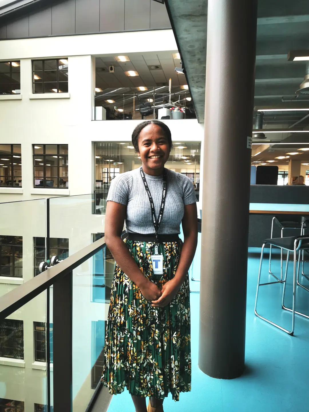 "I have always been passionate about my country's economy since high school and through my dad's work," she says.