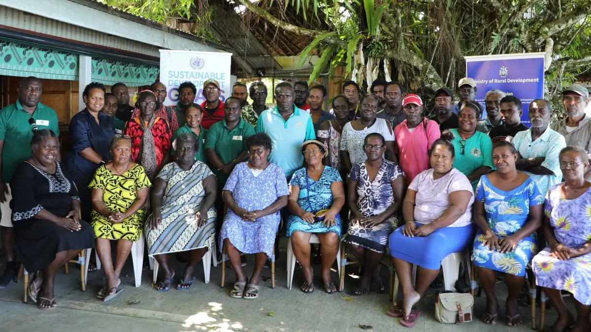 Government officials and participants during the opening of the first day of consultation in Munda, Western Province.