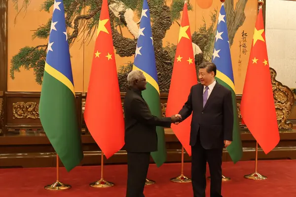 Prime Minister Sogavare meets with PRC President, Xi Jinping.