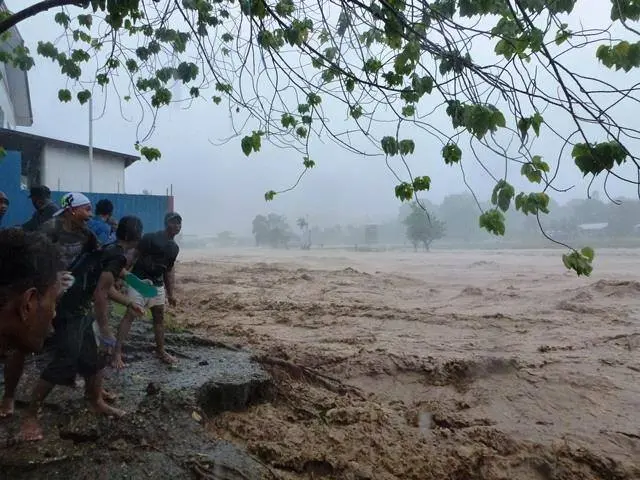 “We have had to set up teams to get people to move away from vulnerable areas, there are spots in town that may collapse as the heavy rain continues.”