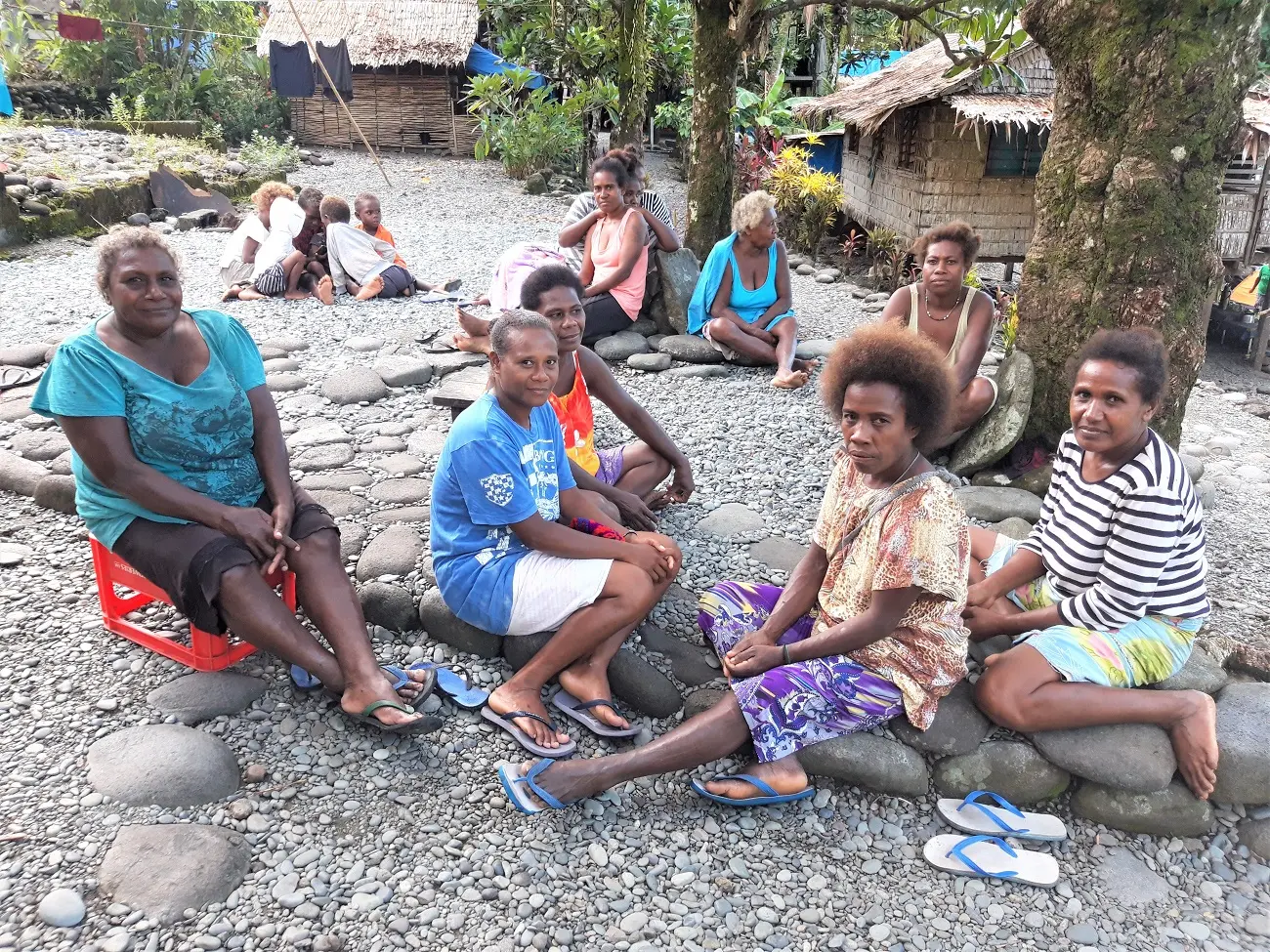Gathered in a circle around the recorder, the women shared the challenges they face in their community.