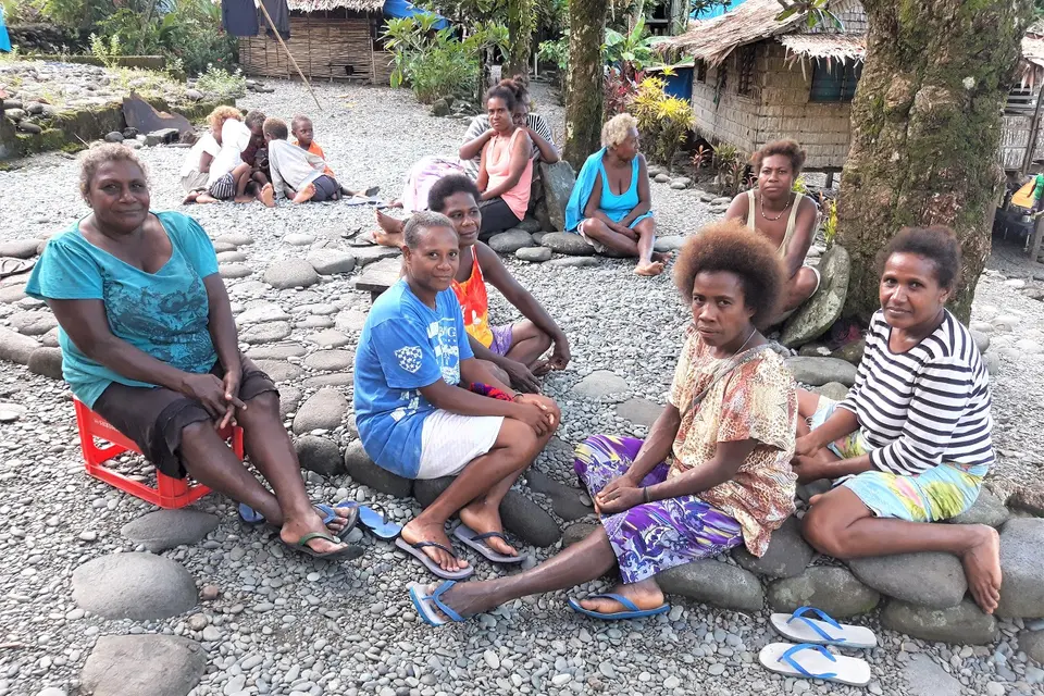 Gathered in a circle around the recorder, the women shared the challenges they face in their community.