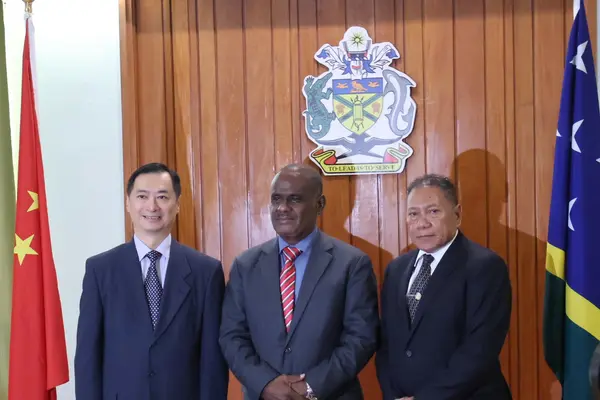 The signing ceremony between the Solomon Islands Minister of Foreign Affairs and External Trade, Hon. Peter Shanel Agovaka, and PRC Ambassador, His Excellency Cai Weiming marks another milestone in strengthening diplomatic relations between the two countries.