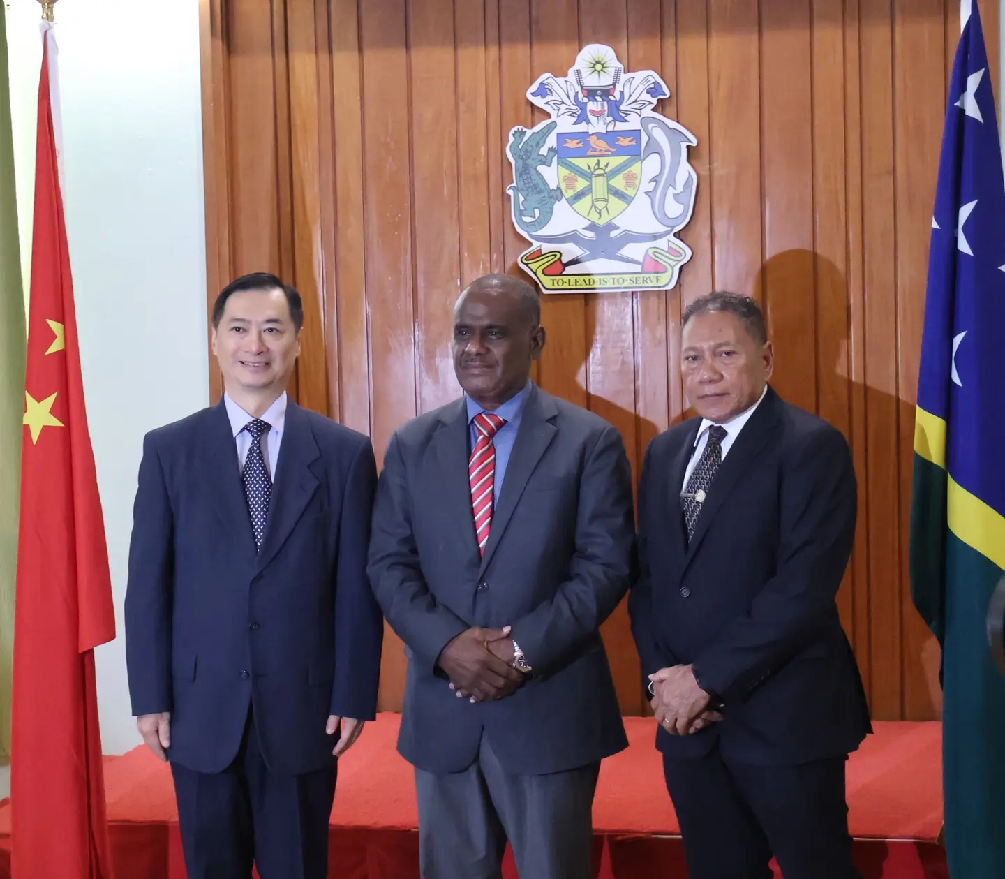 The signing ceremony between the Solomon Islands Minister of Foreign Affairs and External Trade, Hon. Peter Shanel Agovaka, and PRC Ambassador, His Excellency Cai Weiming marks another milestone in strengthening diplomatic relations between the two countries.