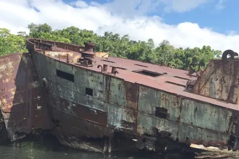 The treasure was believed to come from a Japanese cargo ship that had long been the subject of a search.