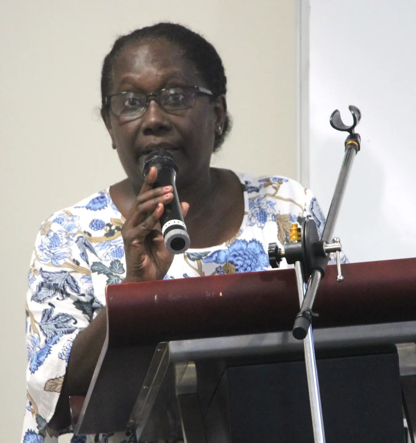 The Permanent Secretary of the Ministry of Health Mrs. Pauline McNeil.