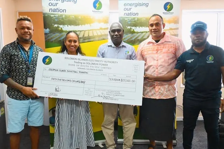 Solomon Power CEO Martin Sam (C) said, “Solomon Power is all about nation building”
