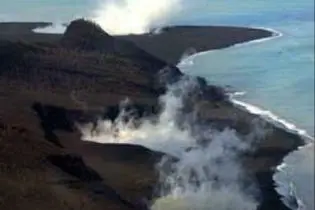 Hunga Ha'apai's three active vents.
Picture: GP Orbassano