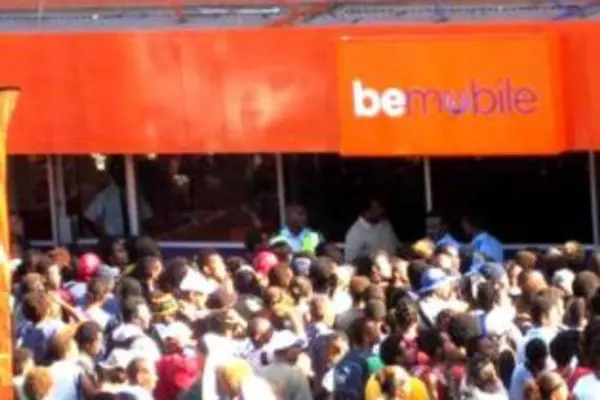 Already, with just minutes before the launch, a large crowd has gathered outside their Point Cruz sales office. 