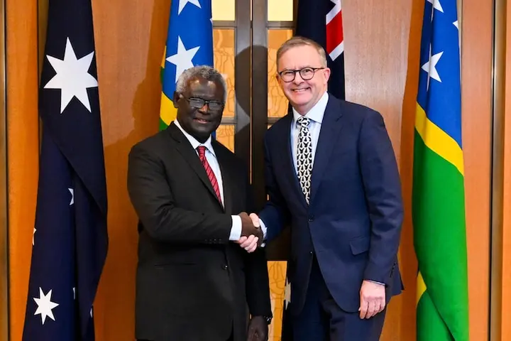 Mr Albanese indirectly acknowledged Australia's recent disagreements with Mr Sogavare's government, but stressed that the two countries shared wide common interests.