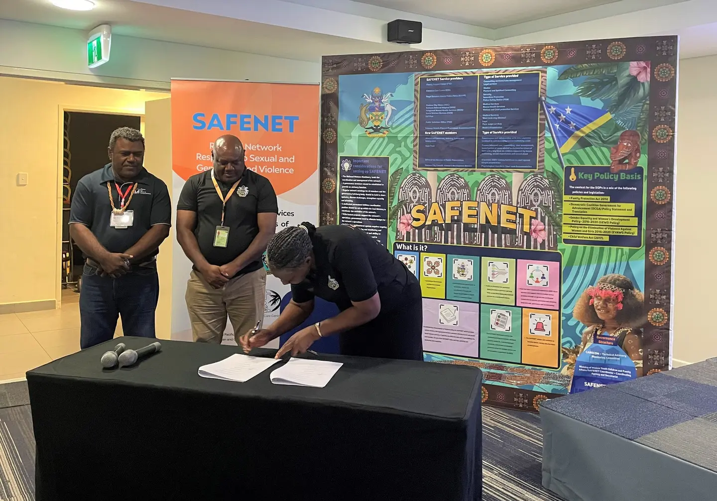The new partners to the SAFENET network are the Office of the Director of Public Prosecutions (ODPP); the Ministry of Commerce, Industry, Labour and Immigration; and the Honiara City Council Women’s Development Division.