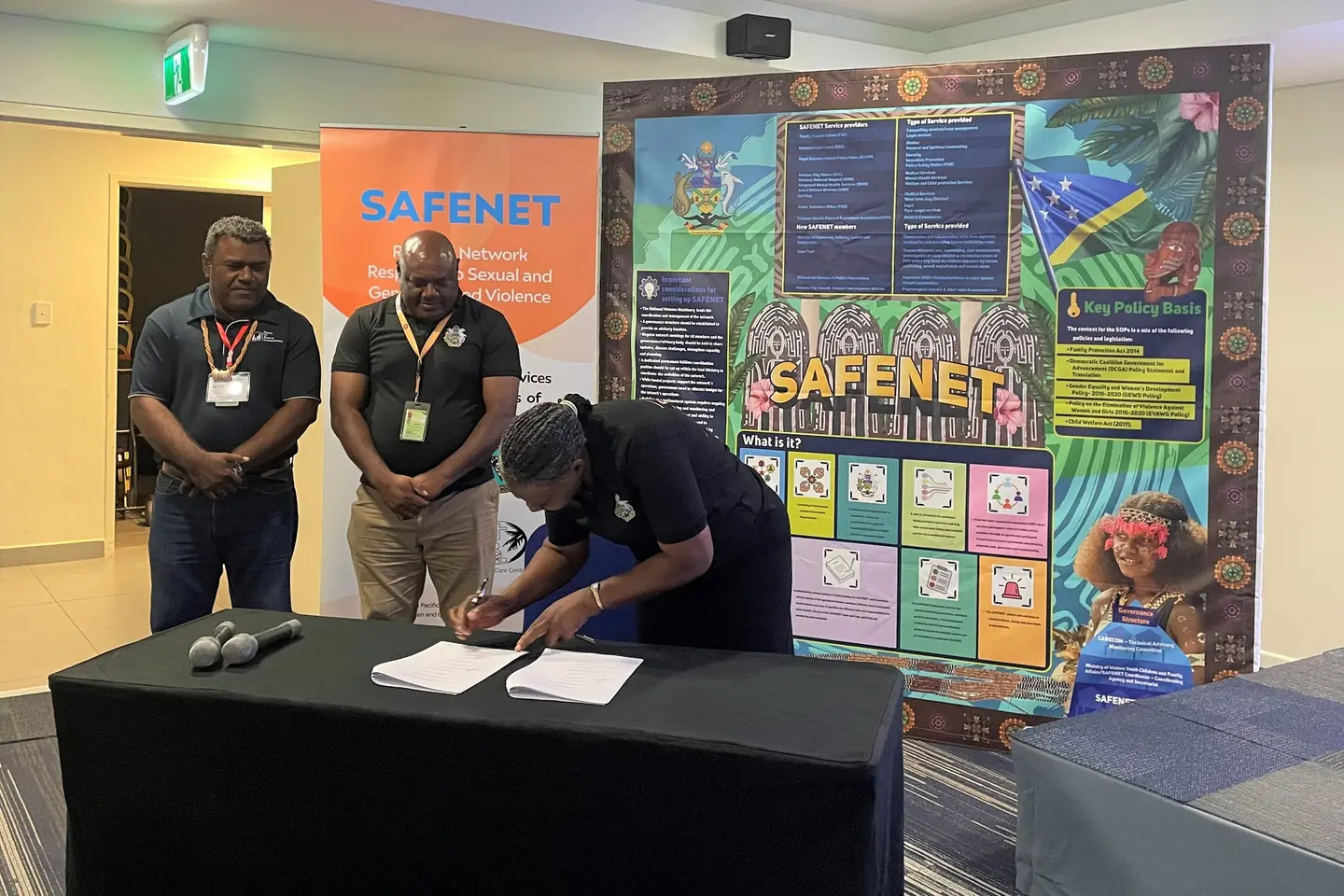 The new partners to the SAFENET network are the Office of the Director of Public Prosecutions (ODPP); the Ministry of Commerce, Industry, Labour and Immigration; and the Honiara City Council Women’s Development Division.