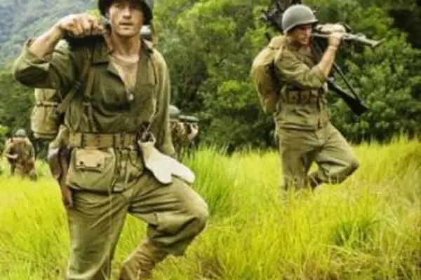 The miniseries features well-known battles on Guadalcanal, Cape Gloucester, Peleliu, and Okinawa, as well as Basilone's involvement in the Battle of Iwo Jima.
