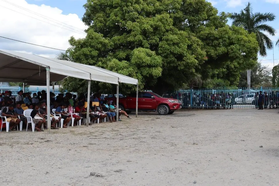 On a daily basis, huge number of people congregate in and around the Ministry of Commerce, Industry, labor, and Immigration (MCILI) compound.