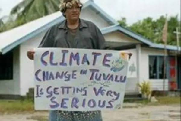 "This is about our survival", said Collin Beck of the Solomon Islands who is vice-chair of the Alliance of Small Island States which fear a creeping rise in world sea levels caused by global warming.