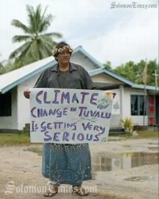 "This is about our survival", said Collin Beck of the Solomon Islands who is vice-chair of the Alliance of Small Island States which fear a creeping rise in world sea levels caused by global warming.