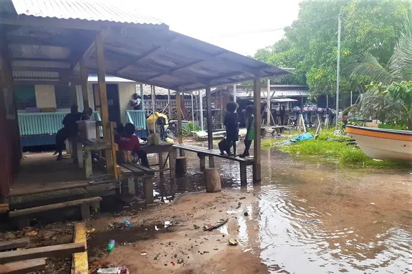 Residents on Taro island this week were caught by surprise when their homes were encroached by waves, especially those residing in the low lying coastal area.