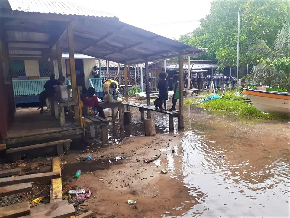 Residents on Taro island this week were caught by surprise when their homes were encroached by waves, especially those residing in the low lying coastal area.