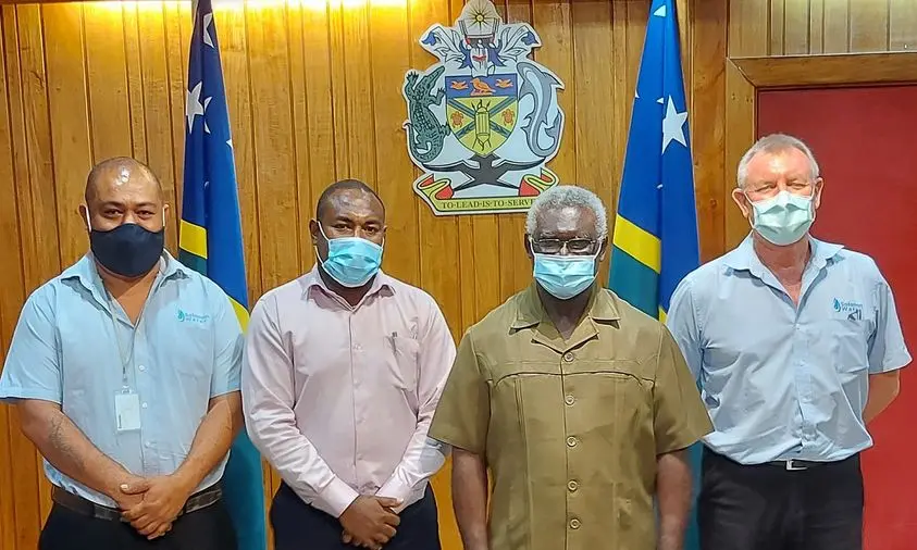 Prime Minister Hon. Manasseh Sogavare congratulated the New Solomon Water Chair, Mr. Donald Marahare saying discussions will continue on important matters.