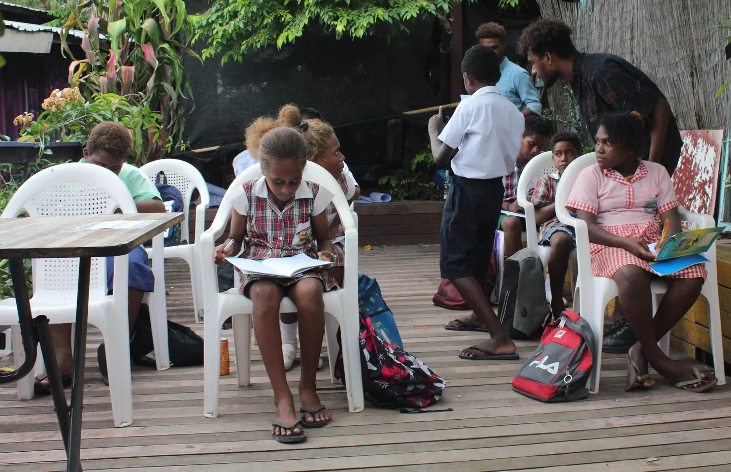 Training was facilitated by Dreamcast Theatre Group film producers, who guided the school children through camera work, script writing and scene production.
