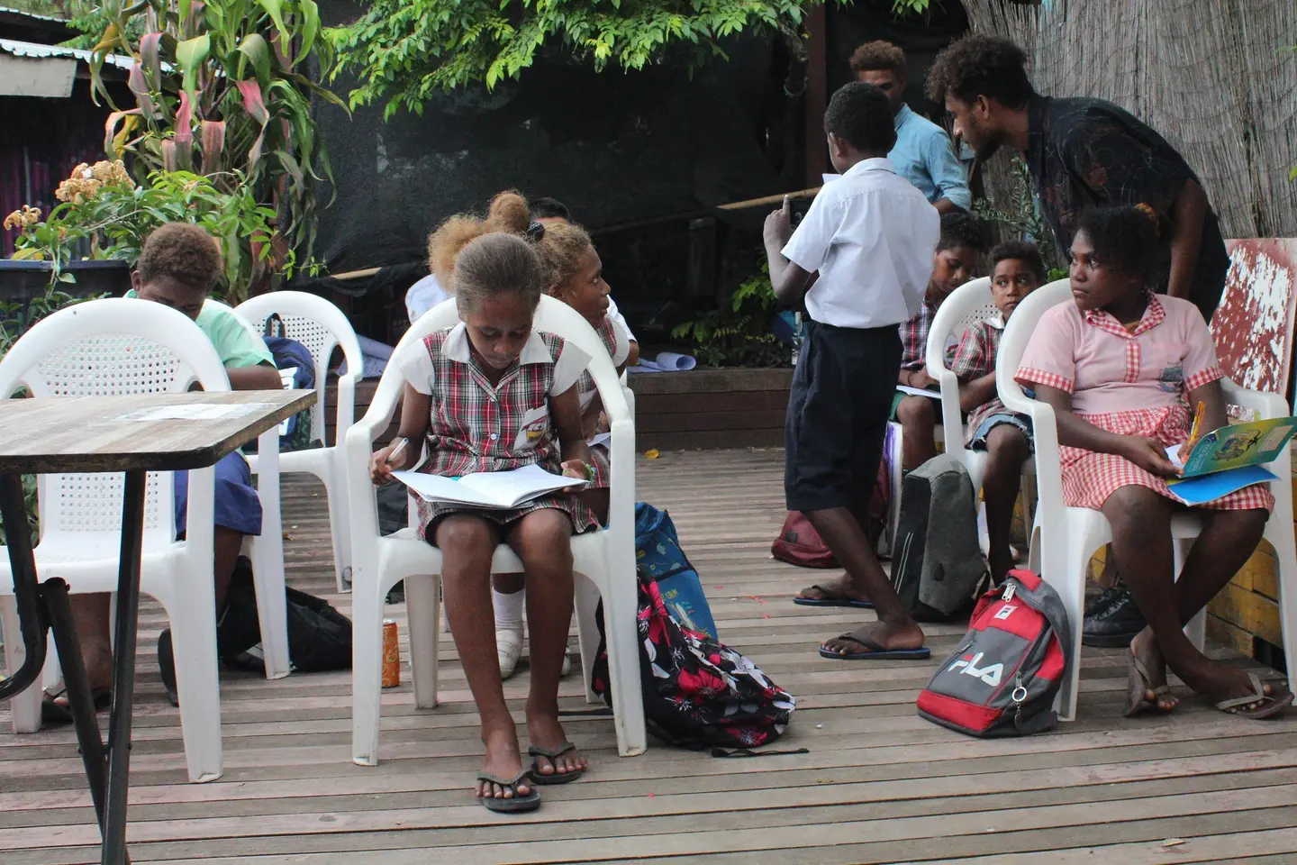 Training was facilitated by Dreamcast Theatre Group film producers, who guided the school children through camera work, script writing and scene production.