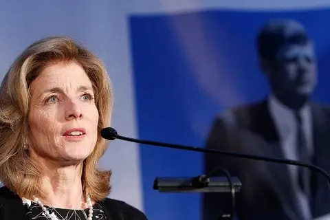 Ms. Kennedy - whose father, assassinated US President John F. Kennedy, took part in the Solomon Islands campaign as a patrol boat captain in World War Two