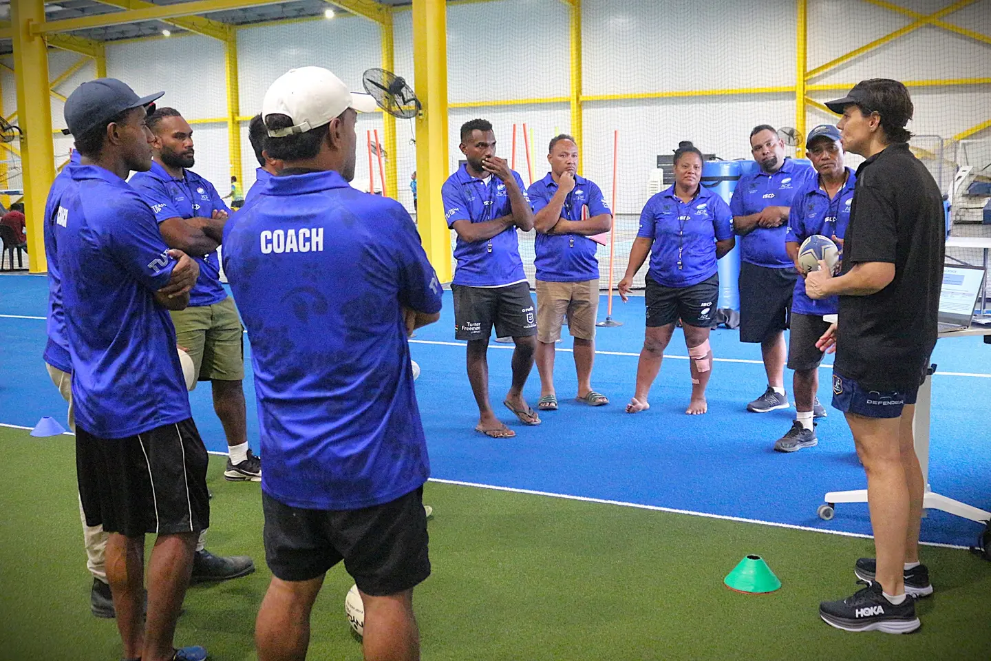 SINIS, local sports leaders and participants kicked off with 'Level 1 coaching training' for all three sports.