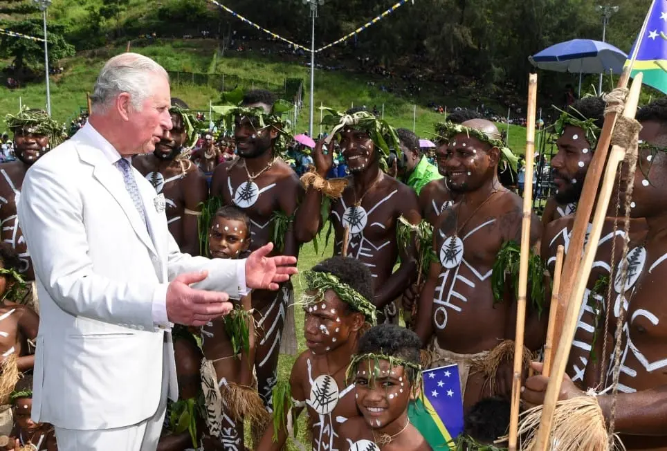 King Charles the III during his recent visit to the Solomon Islands.