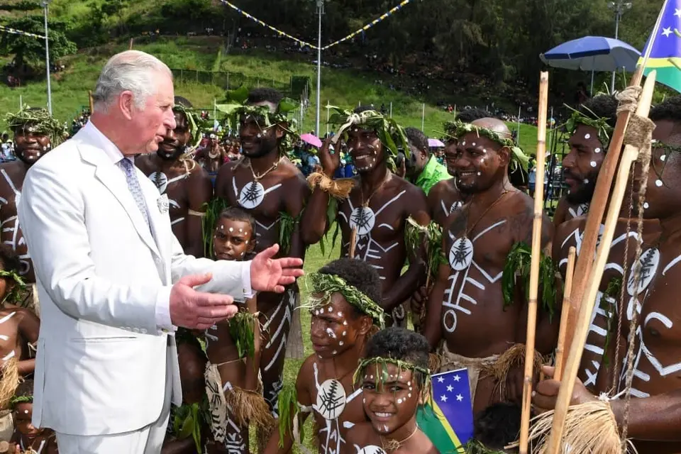 King Charles the III during his recent visit to the Solomon Islands.