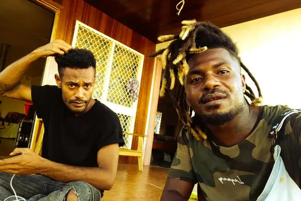 DJOOKY Music Award winning song artists Bradley Pitua (Blad P2A) and William Kadi (Khazin).