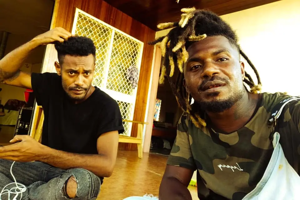DJOOKY Music Award winning song artists Bradley Pitua (Blad P2A) and William Kadi (Khazin).
