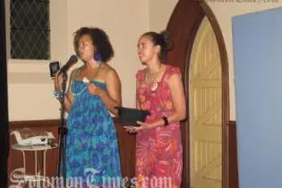 Lisa and Amie, from Wantok Stori are currently in country to work with local youths.